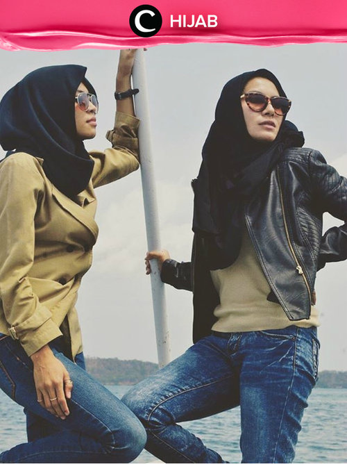Tampil dengan warna senada bersama sahabat untuk OOTD hari ini, yuk! Simak inspirasi gaya di Hijab Update dari para Clozetters hari ini, di sini http://bit.ly/clozettehijab. Image shared by Clozetter: hanihikaru. Yuk, share juga gaya hijab andalan kamu.