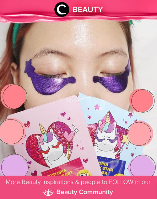 Aren't they the cutest? Loveheart Double Chin & Eye Patch dari Costopia ini tak hanya punya desain menarik, tetapi juga cooling effect yang terasa nyaman di wajah. Image shared by Clozette Ambassador @momonind. Simak Beauty Update ala clozetters lainnya hari ini di Beauty Community. Yuk, share produk favorit dan makeup look kamu bersama Clozette.