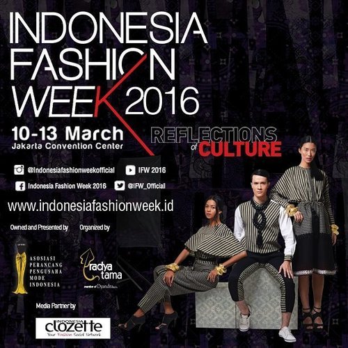 Clozette goes to Indonesia Fashion Week 2016!

Ada 10 tiket #IFW2016 untuk Clozetters yang beruntung dan telah mengikuti syarat berikut:
1. Submit video Instagram sekreatif mungkin berdurasi 15 detik yang menunjukkan signature style kamu
2. Tuliskan caption se-menarik mungkin alasan kamu ingin datang ke IFW 2016
3. Gunakan hashtag #ClozetteID dan #ClozetteIDxIFW2016
4. Follow & mention @ClozetteID, @indonesiafashionweek dan mention 3 teman kamu untuk ikutan kompetisi ini

Kami tunggu hingga 6 Maret 2016, ya! Good luck!