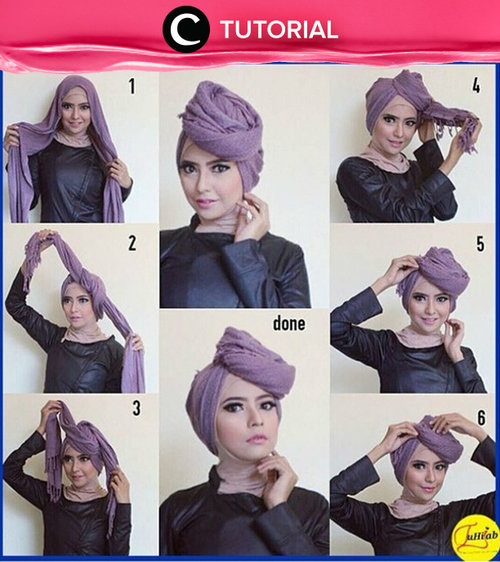 Ada cara spesial di hari Senin? Kreasikan gaya hijabmu dengan hijab turban seperti tutorial berikut ini:    http://bit.ly/22rdW8W Image shared by Clozetter: dintjess. Ingin tau tutorial Tutorials Hijab Update ala clozetters lainnya hari ini, di sini http://bit.ly/Tutorialhijab. See All Tutorials: http://bit.ly/alltutorials.