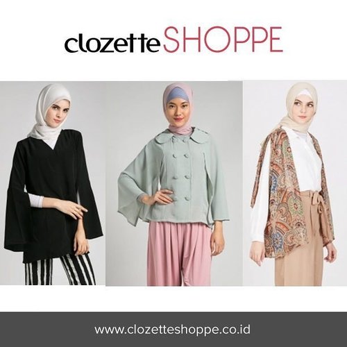 Hijabers, CAPE blazer bisa kamu gunakan untuk tampil modis dan simpel saat pergi ke kantor. Padukan dengan culottes atau pencil skirt untuk memperoleh tampilan yang sophisticated dan chic. Di #ClozetteSHOPPE kamu bisa belanja online aneka jenis CAPE blazer untuk melengkapi koleksimu!  http://bit.ly/1ZYamxZ
.
.
.
#blazer #capeblazer #cape #jualblazer #ClozetteID #OOTD #HOTD #hijabers