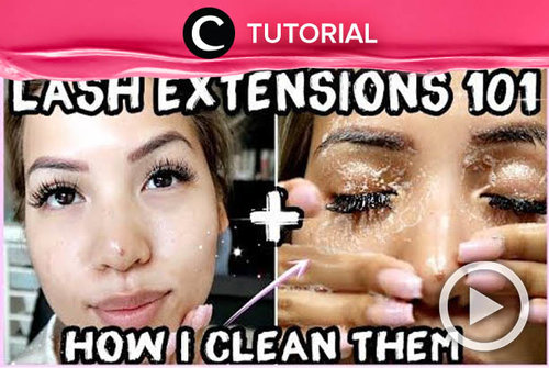 Masih belum tahu cara membersihkan eyelash extensions yang aman dan tetap awet? Coba intip di: https://bit.ly/39jymWl. Video ini di-share kembali oleh Clozetter @saniaalatas. Yuk, lihat juga tutorial updates lainnya di Tutorial Section.