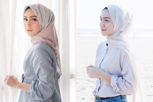 Contek Gaya Fashion Hijab Kekinian ala Melody Prima, Cocok Buat Hijabers! - Stylo.ID