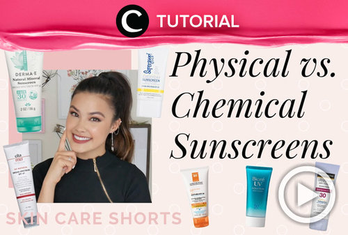 Which one do you need; phyisical or chemical sunscreen? See the difference here: https://bit.ly/38ElAFi. Video ini di-share kembali oleh Clozetter @juliahadi. Lihat juga tutorial lainnya di Tutorial Section.