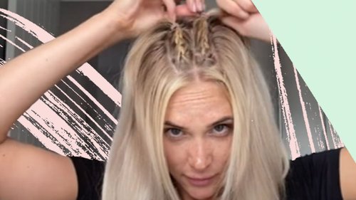 This easy French braid hack is perfect if you can't master the technique (and helps conceal greasy roots, too)