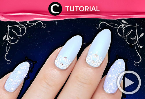 Terinspirasi dari Cinderella, kamu bisa membuat nail art bernuansa biru satin dengan glitter yang cantik http://bit.ly/2n5dv3R. Video ini di-share kembali oleh Clozetter: @dintjess . Cek Tutorial Updates lainnya pada Tutorial Section.
