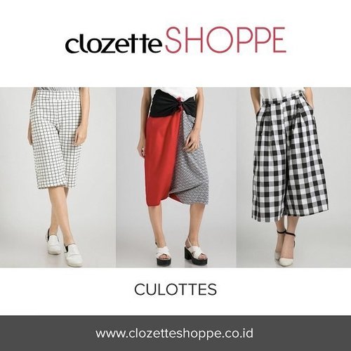 Culottes masih jadi fashion item yang diminati tahun ini. Kamu bisa temukan inspirasi OOTD menggunakan culottes di #ClozetteSHOPPE dan belanja online culottes yang kamu sukai. Yuk belanja! http://bit.ly/217LqTN
.
.
.
#culottes #culotte #ClozetteID #onlinestore
