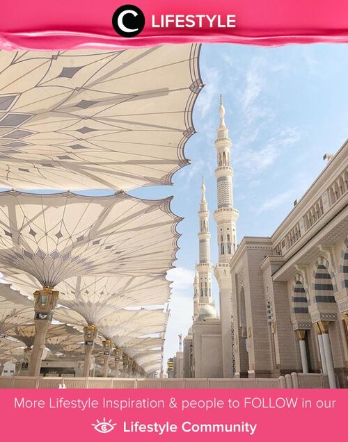 A very pretty post from Clozette Ambassador @sabrinamaida in her self-healing moment at Nabawi Mosque, Madinah. Simak Lifestyle Updates ala clozetters lainnya hari ini di Lifestyle Community. Yuk, share juga momen favoritmu. 