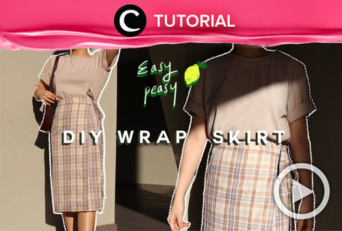 Wrap skirt menjadi salah satu item fesyen yang timeless dan cocok digunakan dalam berbagai kesempatan. Coba buat sendiri, yuk! Lihat caranya di: http://bit.ly/37cPoHH. Video ini di-share kembali oleh Clozetter @zahirazahra. Lihat juga tutorial lainnya di Tutorial Section.