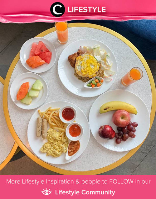 Yummy staycation breakfast! Image shared by Clozette Ambassador @steviiewong. Simak Lifestyle Update ala clozetters lainnya hari ini di Lifestyle Community. Yuk, share momen favoritmu bersama Clozette. 