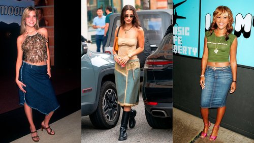 Are You Ready for the Return of Long Denim Skirts?