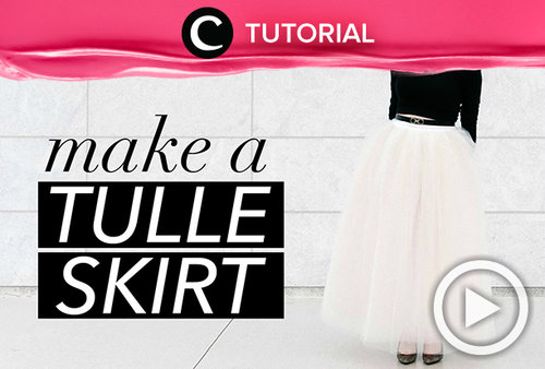 Turn your skirt style all the way up with tulle skirts. Let's make it by yourself. See tutorial, here http://bit.ly/2gnLgNb. Video ini di-share kembali oleh Clozetter: @salsawibowo. Cek Tutorial Updates lainnya pada Tutorial Section.