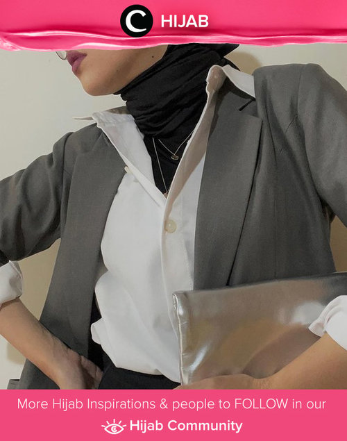 In the mood for something formal yet stylish? Try Clozette Ambassador @karinaorin's style with upturned collar. Simak inspirasi gaya Hijab dari para Clozetters hari ini di Hijab Community. Yuk, share juga gaya hijab andalan kamu.