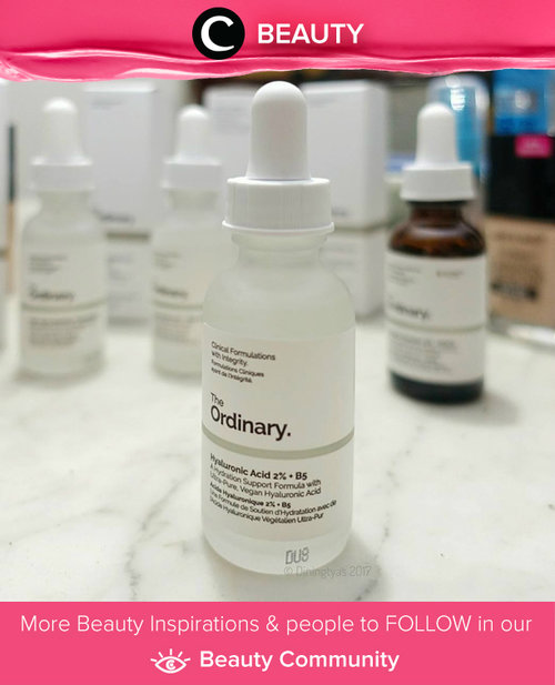  The Ordinary the Hyaluronic Acid serum make your skin more hydrated, plumped, and somewhat less tired.. Simak Beauty Updates ala clozetters lainnya hari ini di Beauty Community. Image shared by Clozetter: @diningtyas. Yuk, share beauty product andalan kamu.