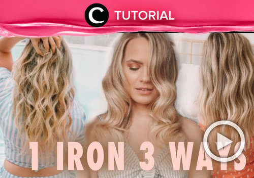 3 ways to style your hair with 1 iron: https://bit.ly/2XYGVD4. Video ini di-share kembali oleh Clozetter @kyriaa. Lihat juga tutorial lainnya yang ada di Tutorial Section.