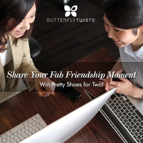 Win two pair of shoes for you and your BFF! Share your "Partner in Fab" moment and FOLLOW @ButterflyTwists_Indonesia Instagram, dan klik di sini untuk join http://bit.ly/fabpartner-ig (klick-able link ada di bio yaa)
#ClozetteID
