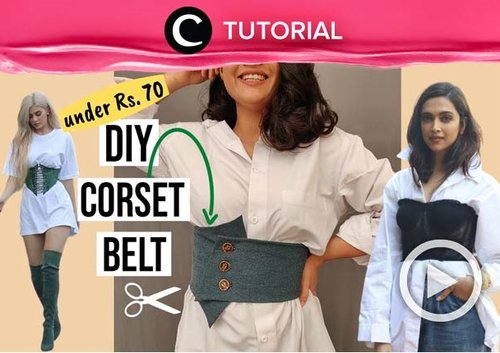 Affordable and easy, try this DIY corset belt at home: https://bit.ly/3irUYw9. Video ini di-share kembali oleh Clozetter @dintjess. Lihat juga tutorial lainnya di Tutorial Section.