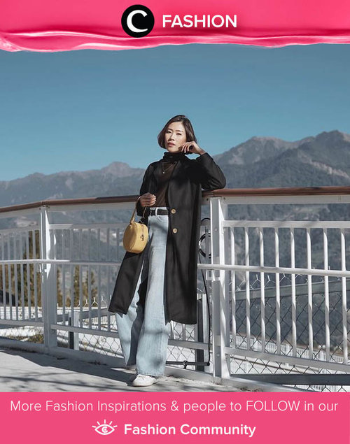 Clozette Ambassador @janejaneveroo shows her cool side in long coat and high waisted jeans. Simak Fashion Update ala clozetters lainnya hari ini di Fashion Community. Yuk, share outfit favorit kamu bersama Clozette.