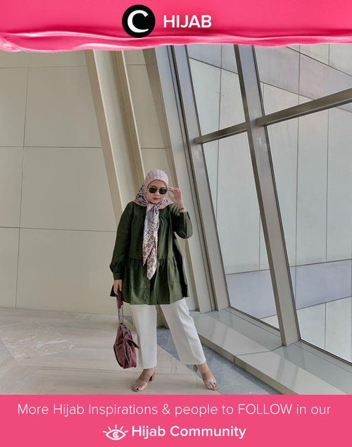 Untuk mewarnai tampilan outfit yang polos, kamu bisa menggunakan hijab bermotif dengan style ala Clozetter @sridevi_sdr ini, Clozetters. Simak inspirasi gaya Hijab dari para Clozetters hari ini di Hijab Community. Yuk, share juga gaya hijab andalan kamu.