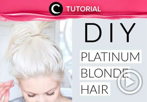 Ganti warna rambut, yuk! Warna icy blonde seperti ini bisa jadi pilihanmu. Intip tutorialnya di: http://bit.ly/2Ugm6OS. Video ini di-share kembali oleh Clozetter @saniaalatas. Intip juga video tutorial lainnya di Tutorial Section.