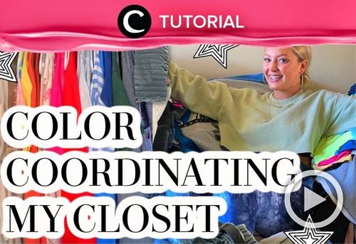 Mengelompokkan pakaian berdasarkan warna seperti ini akan memudahkanmu saat memilih outfit, lho Clozetters. Coba lihat tips dan triknya di: https://bit.ly/2TlwfPS. Video ini di-share kembali oleh Clozetter @zahirazahra. Lihat juga tutorial lainnya di Tutorial Section.