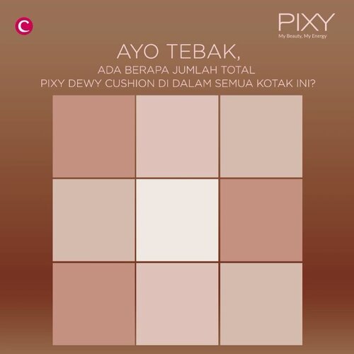 As you guys know, Dewy Look menjadi look paling favorite pilihan Clozetters. And to create that flawless dewy look, all you need is Pixy Make It Glow Dewy Cushion, a simple way for glowing look anytime and anywhere. Came with a light-weight texture and moisturizing botanical extract to keep your skin moist and glow all day!Clozette sudah menyiapkan hadiah total 5 juta rupiah dan paket Make it Glow! Caranya mudah:- Follow Instagram @pixycosmetics, - Subscribe youtube channel Pixy Indonesia- Tebak berapa produk Pixy Make It Glow Dewy Cushion yang ada di dalam 9 kotak ini- Jelaskan mengapa kalian berhak mendapatkan Pixy Make It Glow Dewy Cushion- Mention dan ajak 5 teman kalian untuk ikutan giveaway ini- Jangan lupa sertakan hashtag #IamAglowgetter dan mention @pixycosmetics-Hadiah gopay @ 1 juta untuk 3 orang pemenang, @250 rb untuk 8 orang pemenang serta 25 paket make it glow untuk 25 orang yang beruntung- Periode giveaway 15 - 25 Juli 2019- Pastikan Ig kalian tidak diprivate Good luck, Clozetters! #ClozetteID #IamAGlowGetter