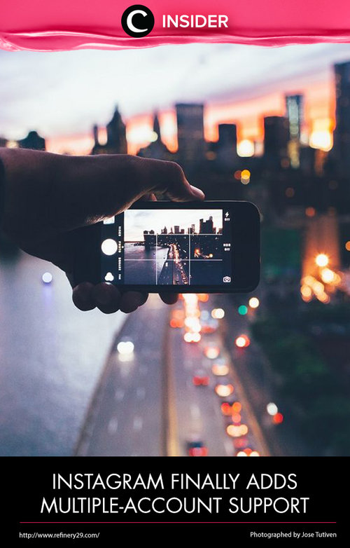 Kamu menggorganisir 2 akun Instagram yang berbeda? Fitur terbaru dari Instagram berikut ini akan membuat hidupmu lebih mudah! http://r29.co/1Q4JJQU. Simak juga artikel menarik lainnya di http://bit.ly/ClozetteInsider.