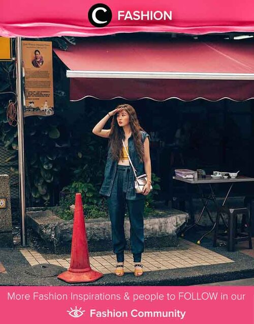 Once upon a time in a bright sunny day, Clozetter @wulanwu styled her vest & pants set with orange tube top, orange heels, and a hint of silver on her bag. Simak Fashion Update ala clozetters lainnya hari ini di Fashion Community. Yuk, share outfit favorit kamu bersama Clozette.