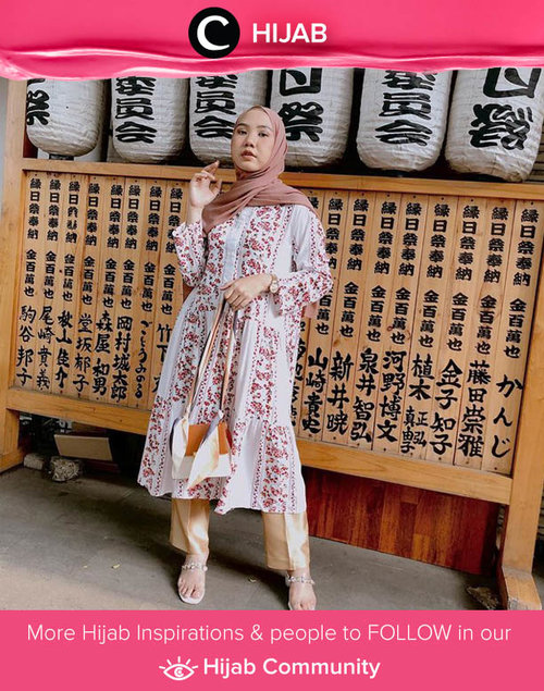 Saturday mood: patterned tunic! Image shared by Clozetter @nabilaaz. Simak inspirasi gaya Hijab dari para Clozetters hari ini di Hijab Community. Yuk, share juga gaya hijab andalan kamu.