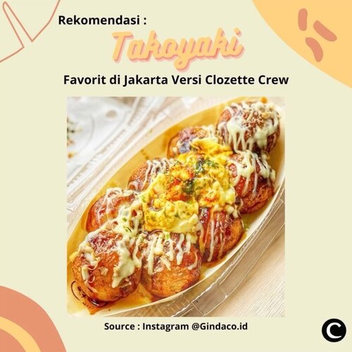 Clozetters ada yang suka makan takoyaki? Salah satu cemilan enak yang berasal dari Kansai, Jepang berbentuk bola-bola kecil ini, terbuat dari adonan tepung terigu dengan isian potongan gurita. Saat ini takoyaki bisa dengan mudah kamu dapatkan di Jakarta. Clozette Crew punya rekomendasi takoyaki favorit di Jakarta, nih. Yuk, simak videonya!📷 @gindaco.id @shigerudeli @sushiteiindonesia @takoyakinaruto @okirobox#ClozetteID #ClozetteIDVideo #Clozettexcooljapan #clozetteidcooljapan