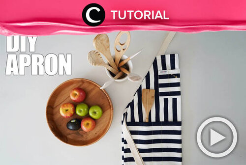 Buat apron sendiri, yuk! Intip caranya di: http://bit.ly/3cD3XoJ. Video ini di-share kembali oleh Clozeter @ranialda. Lihat juga tutorial lainnya di Tutorial Section.