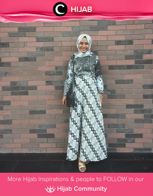 Pergi ke pesta di hari Minggu? Jangan lupa kenakan batik untuk tampilan bernuansa etnik, namun tetap gaya. Simak inspirasi gaya di Hijab Update dari para Clozetters hari ini di Hijab Community. Image shared by Clozetter: kekerike. Yuk, share juga gaya hijab andalan kamu bersama Clozette.