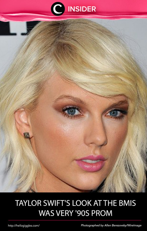 Setelah tampil edgy di Met Gala, Taylor Swift kembali mencuri perhatian di acara BMIS. Seperti apakah penampilannya itu? Simak artikel ini http://bit.ly/1R0LyhQ. Simak juga artikel menarik lainnya di http://bit.ly/ClozetteInsider