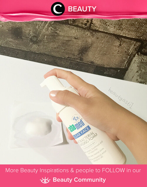 She's current using Sebamed Clear Face Antibacterial Cleansing Foam. Simak Beauty Updates ala clozetters lainnya hari ini di Beauty Community. Image shared by Star Clozetter @beautyasti1. Yuk, share beauty product andalan kamu.