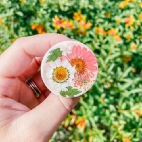 DIY Dried Flower Popsocket, Super Estetik!