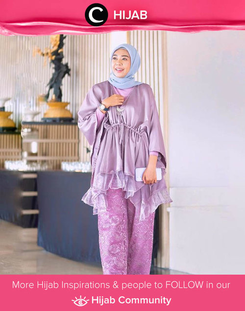 Clozetter @zilqiah looks lovely in purple outfit! Simak inspirasi gaya Hijab dari para Clozetters hari ini di Hijab Community. Yuk, share juga gaya hijab andalan kamu.