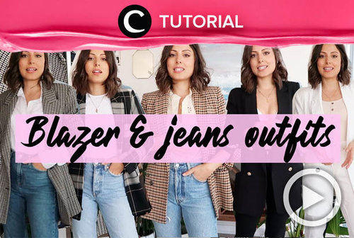 Blazer & jeans selalu membuat penampilanmu terlihat chic secara instan! Intip tutorialnya di: http://bit.ly/3c0KL3W. Video ini di-share kembali oleh Clozetter @shafirasyahnaz. Lihat juga tutorial lainnya di Tutorial Section.