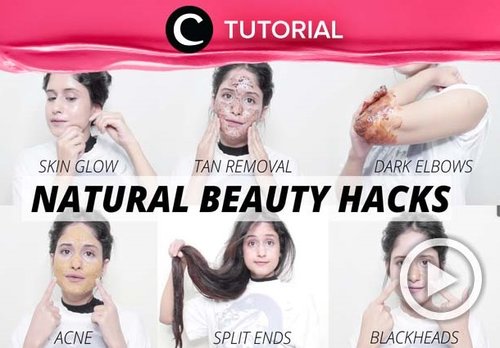 12 natural beauty hacks you should try: https://bit.ly/36NGDD7. Video ini di-share kembali oleh Clozetter @zahirazahra. Lihat juga tutorial lainnya di Tutorial Section.