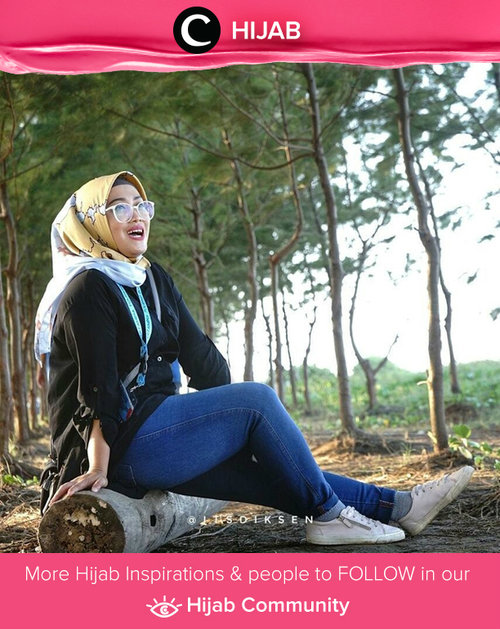 Enjoy the day with denim pants. Simak inspirasi gaya Hijab dari para Clozetters hari ini di Hijab Community. Image shared by Clozetter: andiyaniachmad. Yuk, share juga gaya hijab andalan kamu
