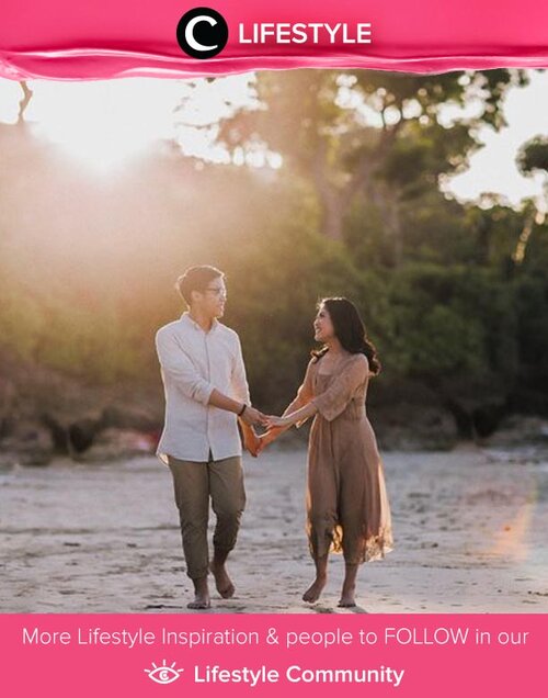 A pre-wedding session idea by Clozette Crew @vienarissanty. It's simple and warm, isn't it? Simak Lifestyle Update ala clozetters lainnya hari ini di Lifestyle Community. Yuk, share momen favoritmu bersama Clozette.