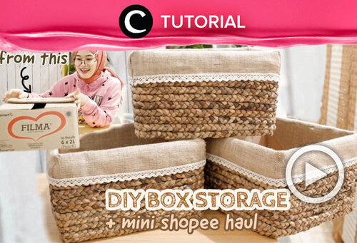 Ternyata kardus bekas bisa dimanfaatkan menjadi storage box untuk mempercantik kamarmu, lho. Simak tutorialnya di : https://bit.ly/2LLnV4F. Video ini di-share kembali oleh Clozetter @salsawibowo. Lihat juga tutorial lainnya yang ada di Tutorial Section. 