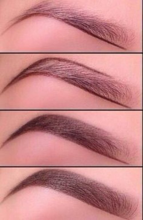 I want to apply my brows like this way