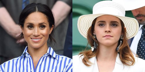 Meghan Markle and Emma Watson Are Twinning at Wimbledon Today