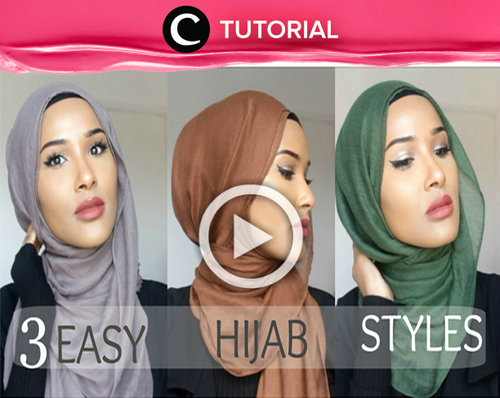 Ada 3 gaya hijab yang bisa kamu tiru dengan mudah. Yuk, simak caranya dalam video berikut http://bit.ly/1O912jX. Video shared by Clozetter: dintjess. Ingin tahu tutorial Tutorials Hijab Update ala clozetters lainnya hari ini, di sini http://bit.ly/Tutorialhijab. See All Tutorials: http://bit.ly/alltutorials.