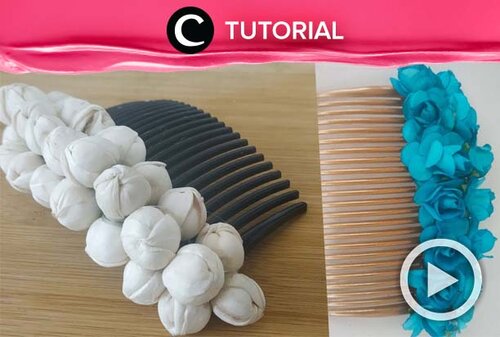 Daripada pre-order Bridal hair comb dari luar negeri, lebih baik buat sendiri. Intip caranya di: http://bit.ly/2nA1XJa. Video ini di-share kembali oleh Clozetter @saniaalatas. Lihat juga tutorial lainnya di Tutorial Section.