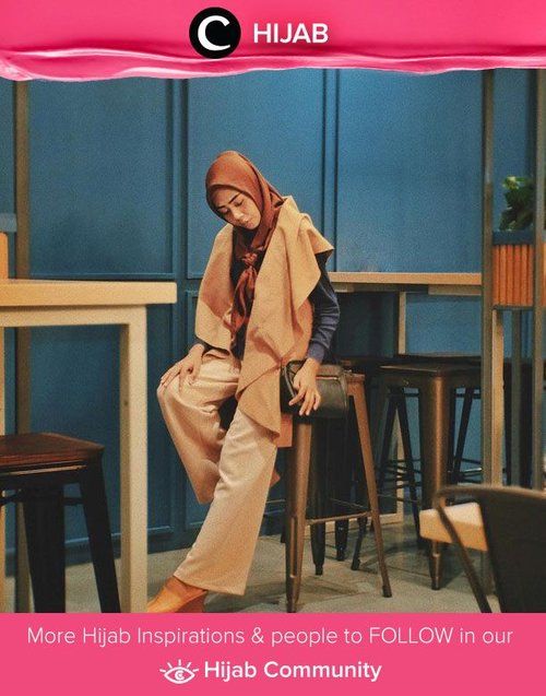 We love earthy-toned outfits a little bit too much. We bet you'll agree with us after seeing this OOTD picture by Clozetter @Zilqiah. Simak inspirasi gaya Hijab dari para Clozetters hari ini di Hijab Community. Yuk, share juga gaya hijab andalan kamu.