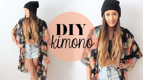 DIY: Easy Kimono | LaurDIY - YouTube