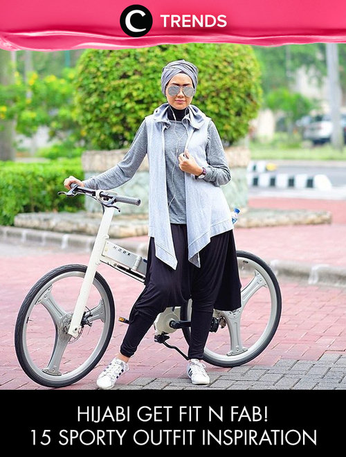 Hijabi get fit n fab! 15 inspirasi outfit berikut akan membuatmu tampil gaya dan sehat http://bit.ly/23q2uby. Atau cek juga kurasi dengan tema lainnya di sini http://bit.ly/ClozetteTrends.