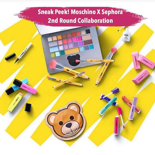 Setelah sebelumnya @moschino dan @sephora berkolaborasi mengeluarkan koleksi makeup bertemakan “teddy bear” di tahun 2017, kini keduanya kembali berkolaborasi untuk makeup & skincare dengan tema “office”! Koleksi ini akan dirilis tanggal 25 April 2019 dan kabarnya menjadi limited edition item!.📷 @thebeautynation_ #ClozetteID #moschinoxsephora