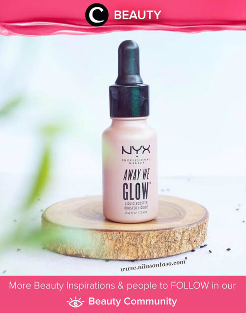 Yang seru dari NYX Away We Glow Liquid Highlighter adalah.. Kamu bisa mencampurnya dengan foundation untuk tampilan yang super glowing! Simak Beauty Update ala clozetters lainnya hari ini di Beauty Community. Image shared by Clozetter @niiasantoso. Yuk, share juga beauty product favorit kamu bersama Clozette.